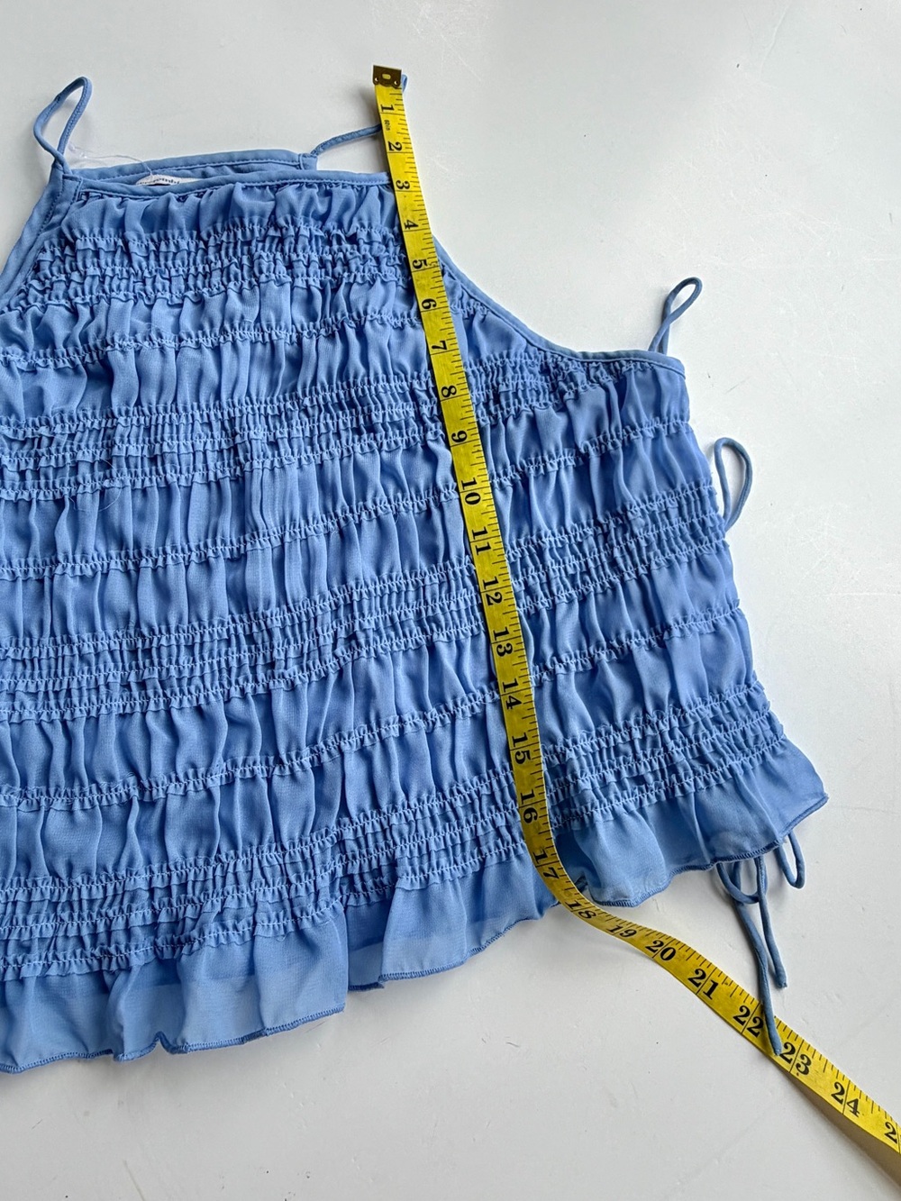 Abercrombie & Fitch Set Ruched Ruffled Halter & Mini Skort Size Large - Picture 6 of 13